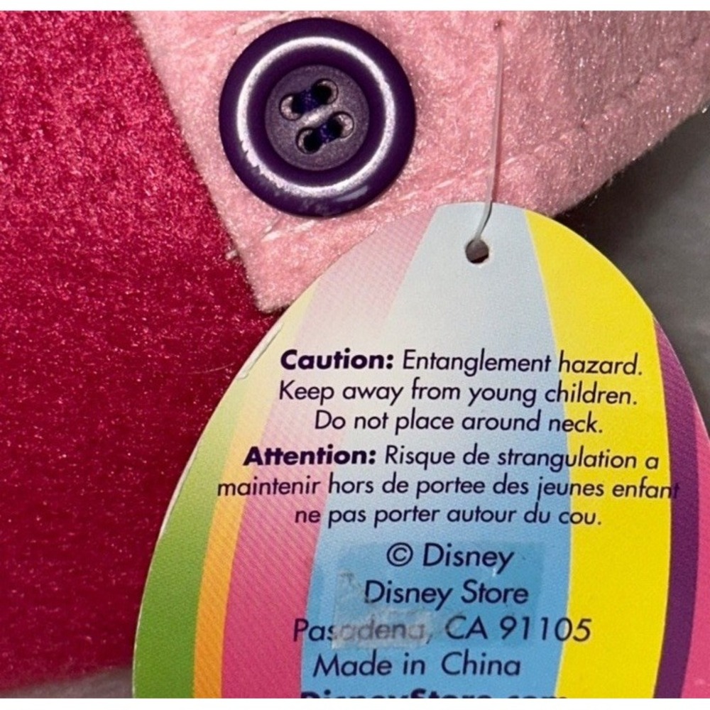Disney Store Miss Bunny Felt Easter Basket Pink Bambi Rabbit Tote Bag NWT - Picture 12 of 14